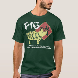 Jahr des Schweins Chinesisch Zodiac Lunar Neujahr  T-Shirt