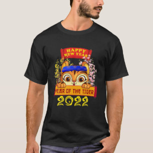 Jahr des Tiger 2022 Niedlicher vietnamesischer Mon T-Shirt