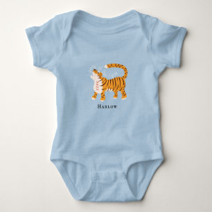 Jahr des Tiger Blue Baby Bodysuit Strampler