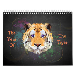 Jahr des Tiger-Kalenders Kalender