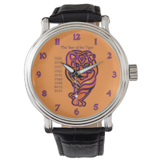 Jahr des Tigers Armbanduhr