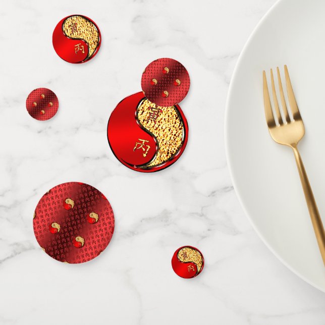 Jahr des Tigers Konfetti (Gruppe)