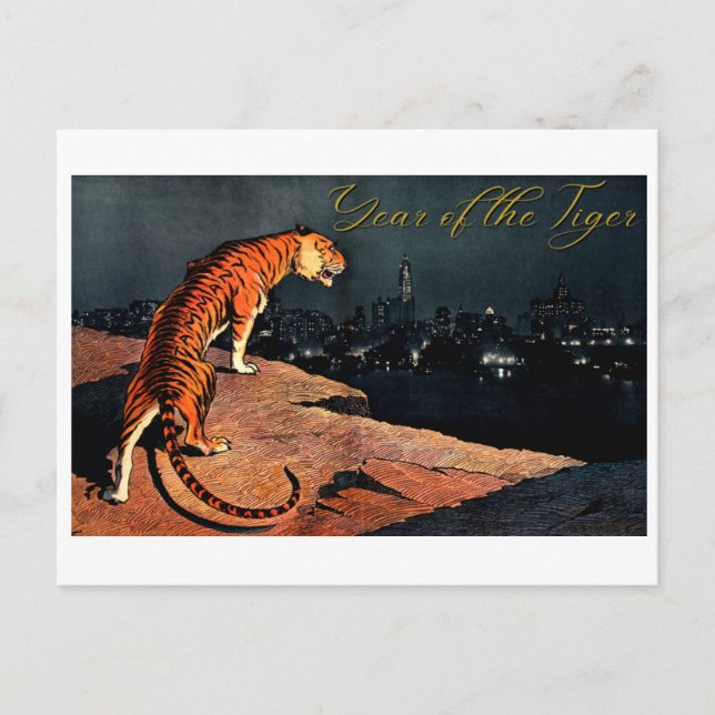Jahr des Tigers Postkarte (Vorderseite)