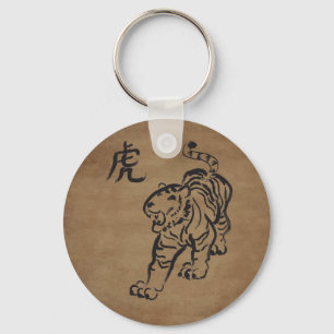 Jahr des Tigers Schlüsselanhänger