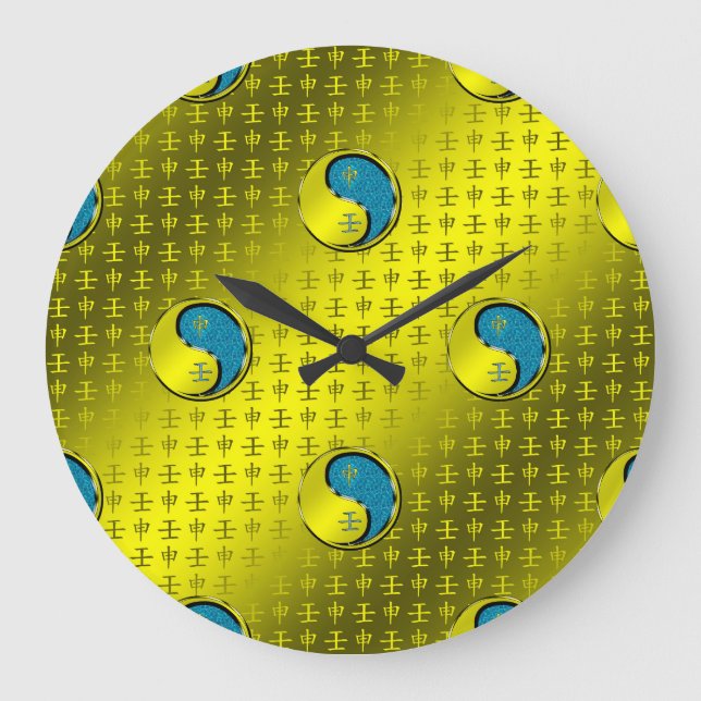 Jahr des Wasseraffens Große Wanduhr (Vorderseite)