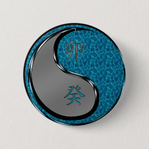 Jahr des Wasserkaninchens Button