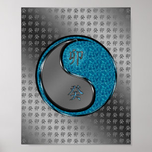 Jahr des Wasserkaninchens Poster
