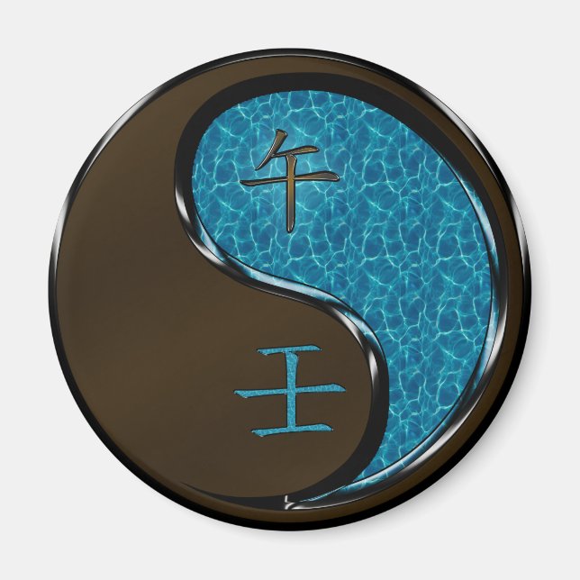 Jahr des Wasserpferdes Magnet (Vorne)