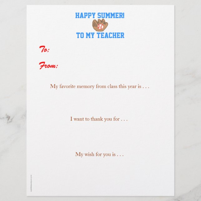 Jahr-Endepersonalisierter Lehrer danken Ihnen - (Vorderseite)