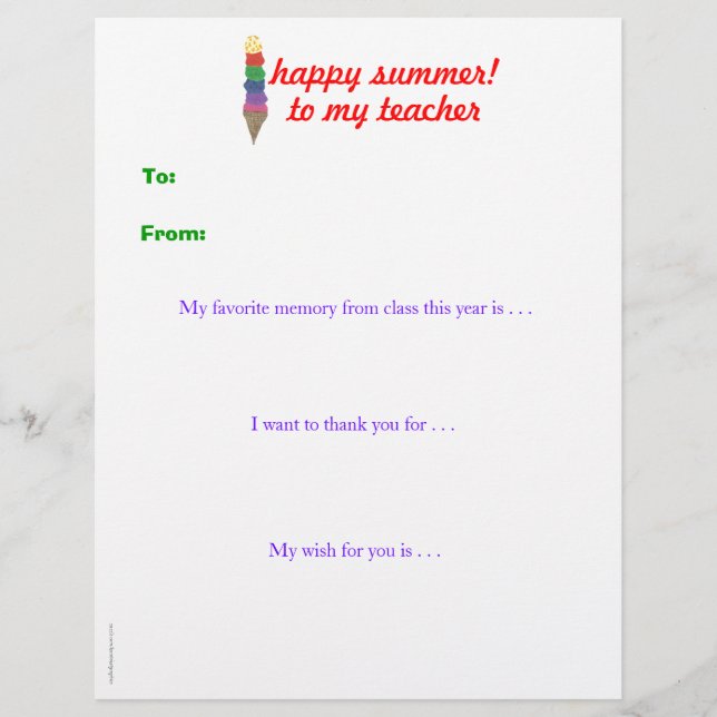 Jahr-Endepersonalisierter Lehrer danken Ihnen - (Vorderseite)