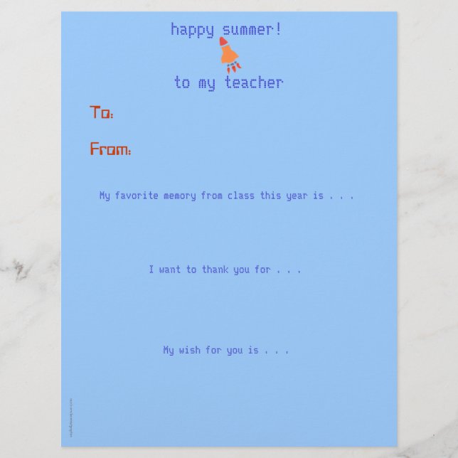 Jahr-Endepersonalisierter Lehrer danken Ihnen - (Vorderseite)