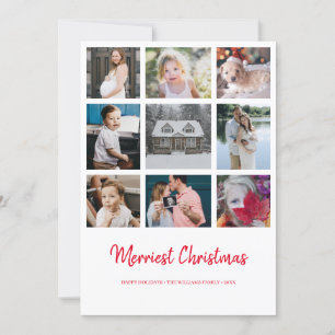 Jahr im Review 9 Foto Frohe Weihnachtskarte Einladung