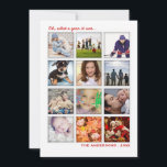 Jahr im Überblick 12 Foto Collage Holiday Card Feiertagskarte<br><div class="desc">Eine lustige Karte mit Bildern, die zwölf Fotos Ihrer Familie aus dem ganzen Jahr aufnehmen können, macht eine tolle Weihnachts- oder Feiertagskarte, die Familie und Freunden lasse, zu wissen, was Sie bis jetzt gemacht haben. Zeigen Sie alle Veranstaltungen des Jahres oder nur eine. Kann nicht das perfekte Portrait von all...</div>
