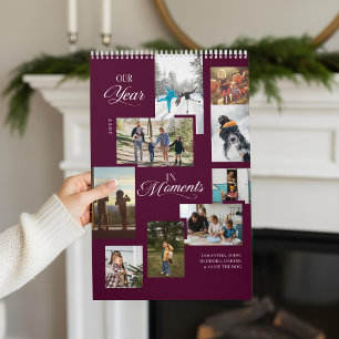 Jahr in Moments Family Foto Collage Year Review Kalender