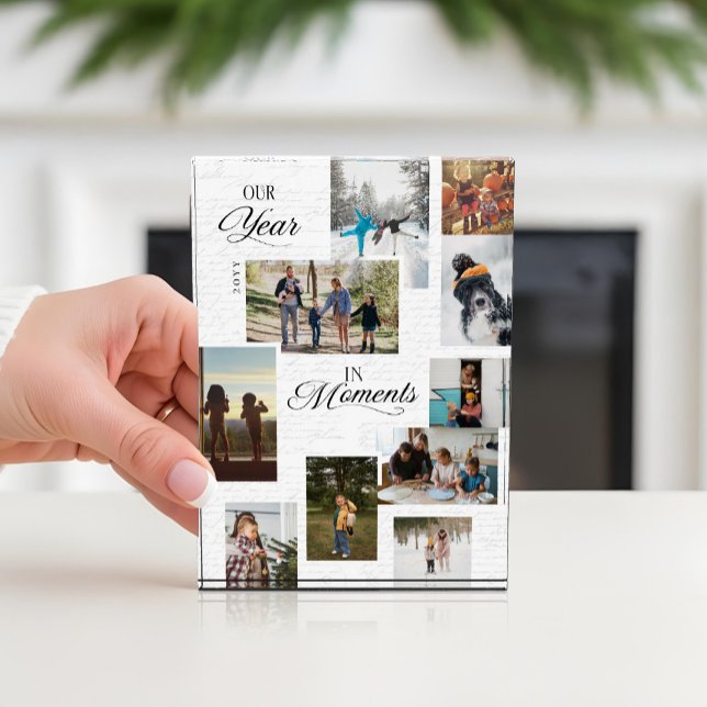 Jahr in Moments Foto Gallery Collage Keepake (Year in Moments Photo Gallery Collage Keepsake)