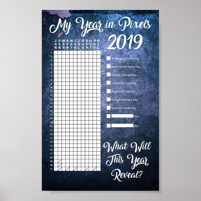 Jahr in Pixel 2019 Poster (Vorne)