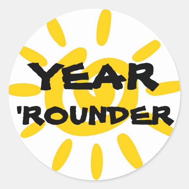 JAHR "ROUNDER STICKER (Vorderseite)