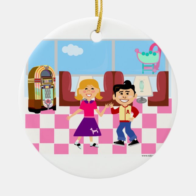 Jahr-Spaß-Socken-Hopfenrestaurant Keramik Ornament (Vorne)