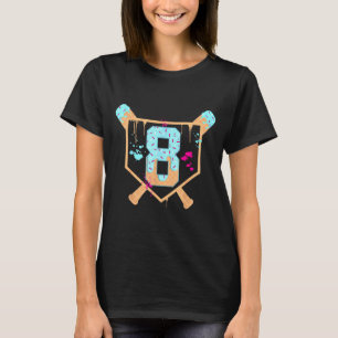 Jahr T-Shirt Baseball 8 Alt Eiscreme