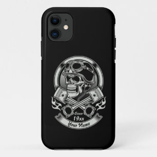 Jahr Vintager Biker mit überlaufenen Kolben hinzuf Case-Mate iPhone Hülle