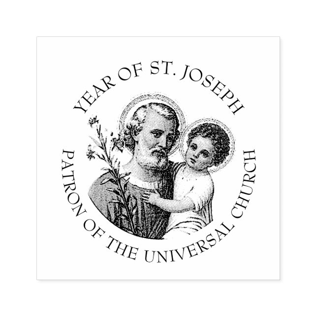 JAHR VON ST. JOSEPH CHILD JESUS RELIGIOUS GUMMISTEMPEL (Prägung)