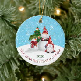 Jahr Wir haben Gnome Weihnachten Bleibe Keramik Ornament