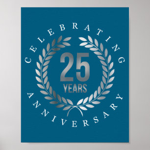 Jahre 25. Jubiläum feiern Poster