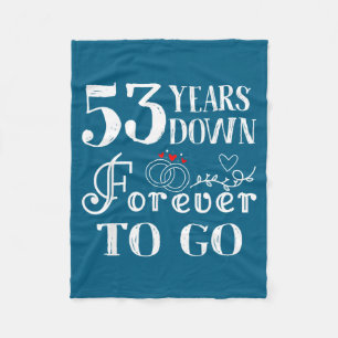 Jahre 53 Down Forever Go Paar Fleecedecke