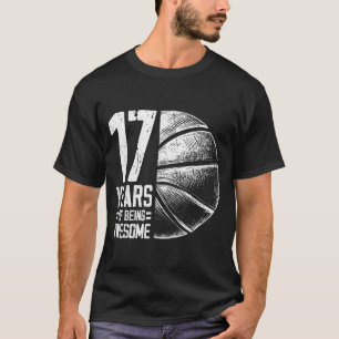 Jahre Basketball Basketball Alt 17. Spieler 17 Lau T-Shirt