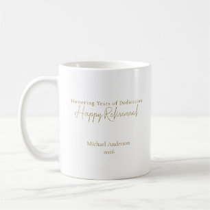 Jahre der Hingabe gewürdigt Personalisiert Kaffeetasse