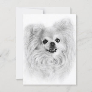 Jahre der Liebe - Handgemalte Chihuahua-Kunst Postkarte