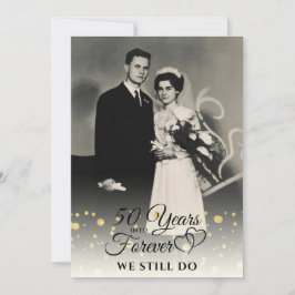 JAHRE DES 50. JAHRES INTO FOREVER Vow Erneuerung Einladung