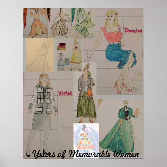 Jahre von Memorable Women Charakters Plakat (Vorne)