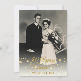 JAHRE ZUM 50. JAHR INTO FOREVER Vow Erneuerung in Einladung