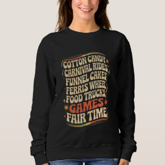 Jahremarktskarussell-Ländermesse-Fleischwaren Food Sweatshirt