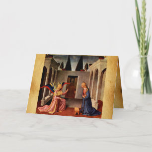 JAHRESABSCHLUSS DER FRA ANGELICO Old Irish Sessing Karte