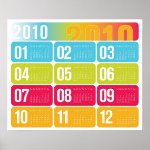 Jahreskalender 2010 poster