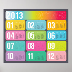 Jahreskalender 2013 Wandposter Poster
