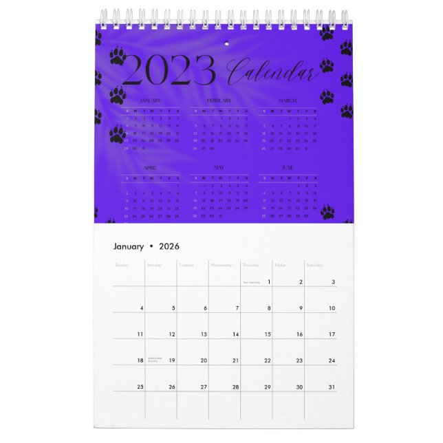 Jahreskalender 2023 kalender (Jan 2026)