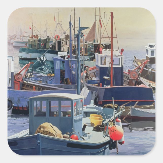Jahresklippen 1986 quadratischer aufkleber (Vorderseite)