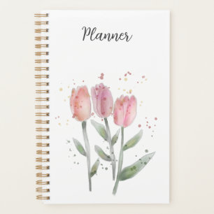 Jahresplaner Tulpen Wasserfarbe Planer