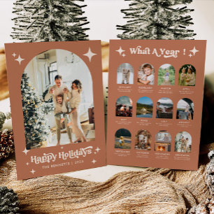 Jahresrückblick Boho Frohe Weihnachten Foto