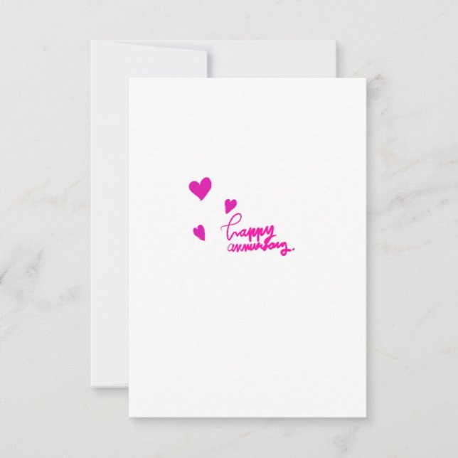 Jahrestag! Dankeskarte (Vorderseite)