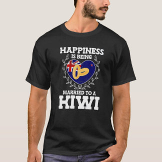 Jahrestag der Ehe Verheiratet zu einer Kiwi-Ehefra T-Shirt