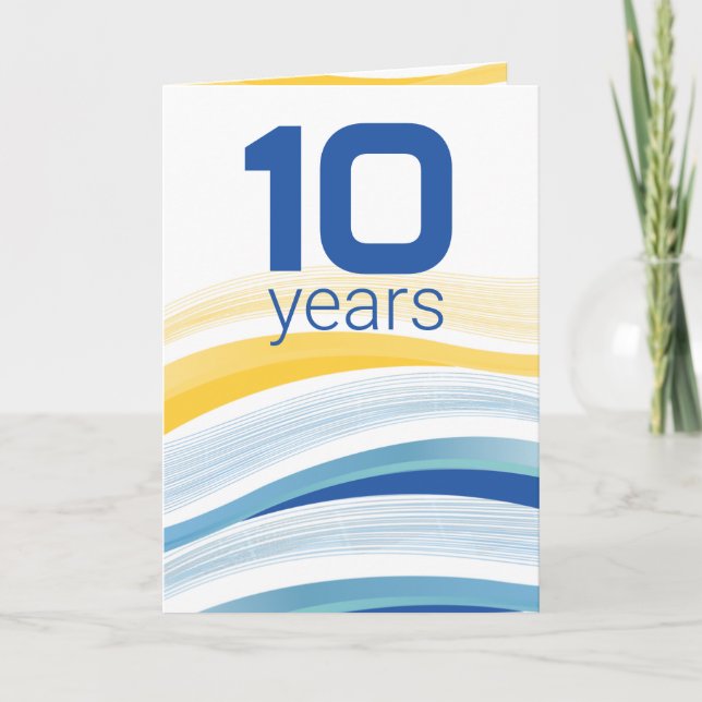 Jahrestag der Technologiewelle Karte (Vorderseite)