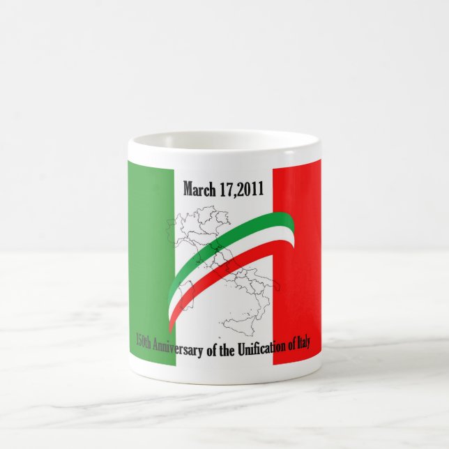 Jahrestag der Vereinigung Italiens Kaffeetasse (Mittel)
