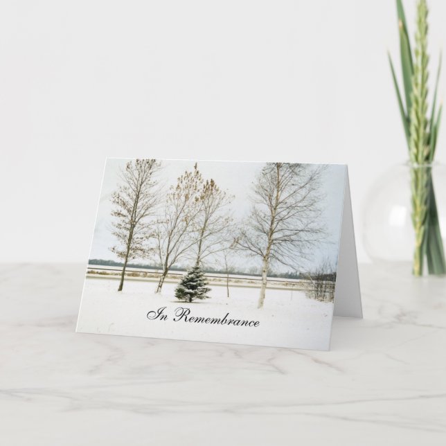 Jahrestag einer Winter-Serie zum Tode1 Karte (Vorderseite)