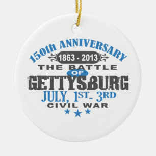 Jahrestag Gettysburg-Kampf-150 Keramik Ornament