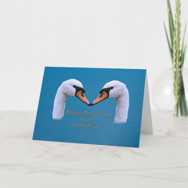 Jahrestag, Hochzeit, von uns beiden Karte (Vorderseite)