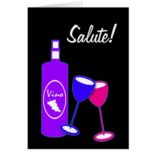Jahrestag jubelt Wein-Flasche und Gläsern zu Karte